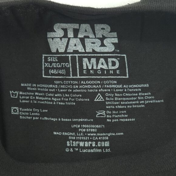 NWT Star Wars Mandalorian XL Graphic T-shirt - Picture 4 of 6